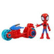 Picture of Spidey Figure and Motorcycle